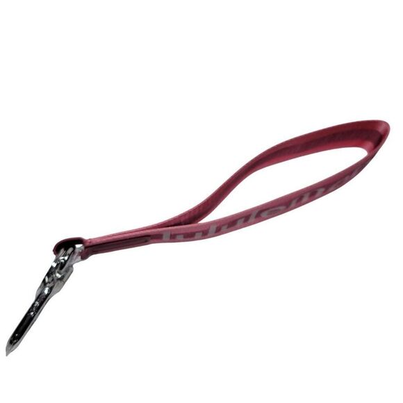 Lululemon Never Lost Keychain Wordmark Sakura Pink Mauve 1.7" x 12" NEW - Picture 2 of 9